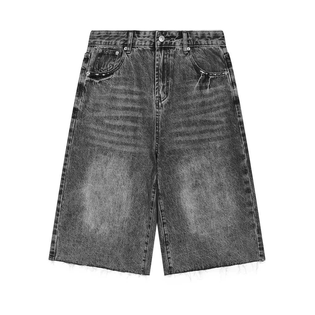 Men’s Vintage Wide Leg Denim Shorts